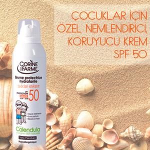 Çocuklar için Özel Nemlendirici,Koruyucu Krem SPF50